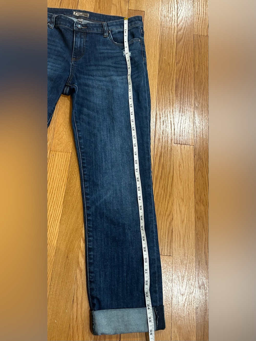 Kut from the Kloth Women’s Catherine Boyfriend Jeans Sz 8 Relaxed Fit Cuffed Hem - Picture 7 of 11
